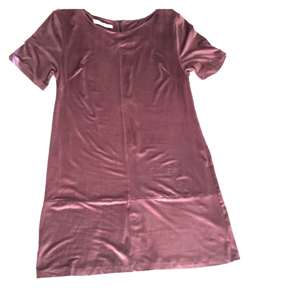 Suede Mini Dress - Picture 1 of 5